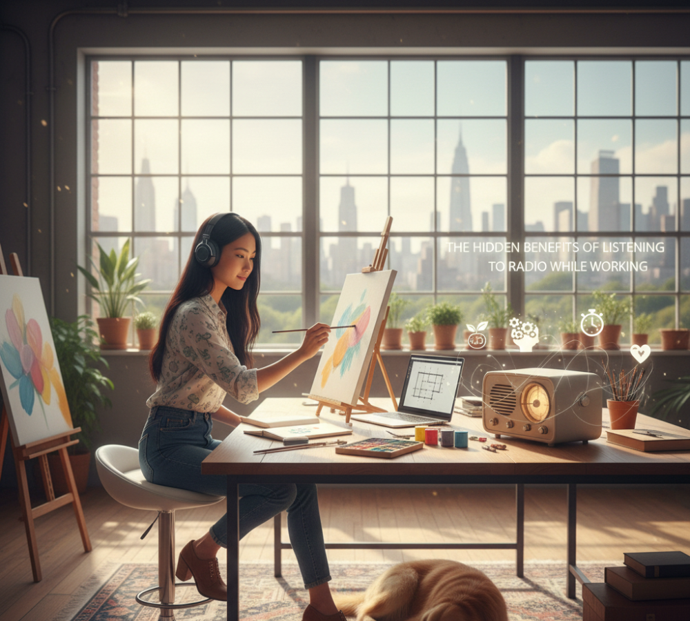 Benefits of Listening to Radio While Working