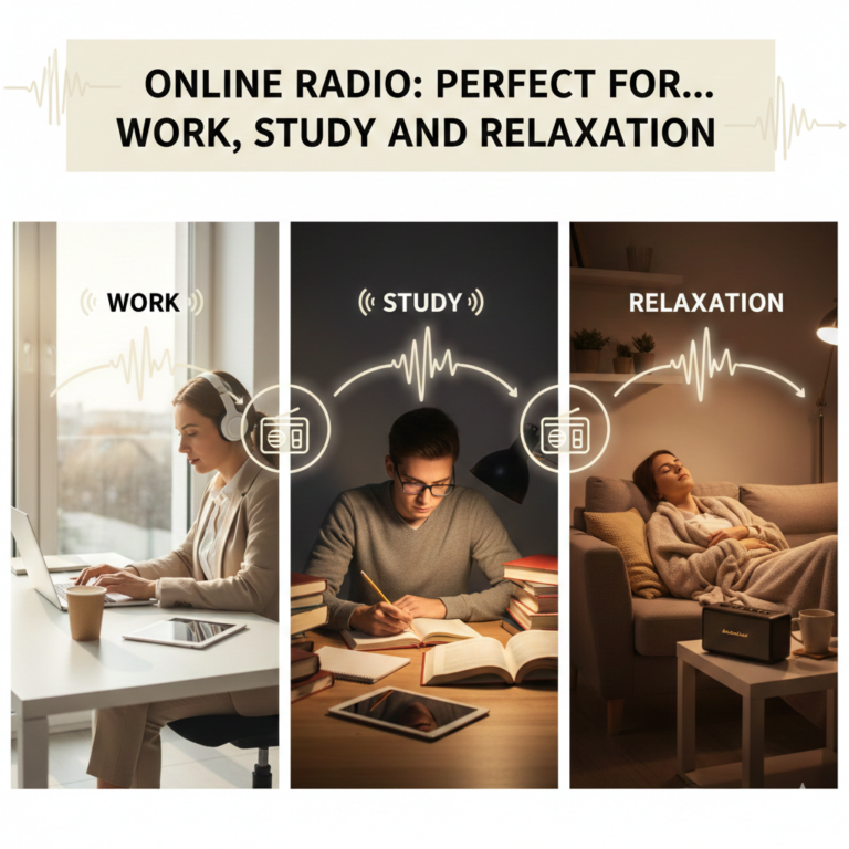 Why Online Radio Is Perfect for Work, Study, and Relaxation