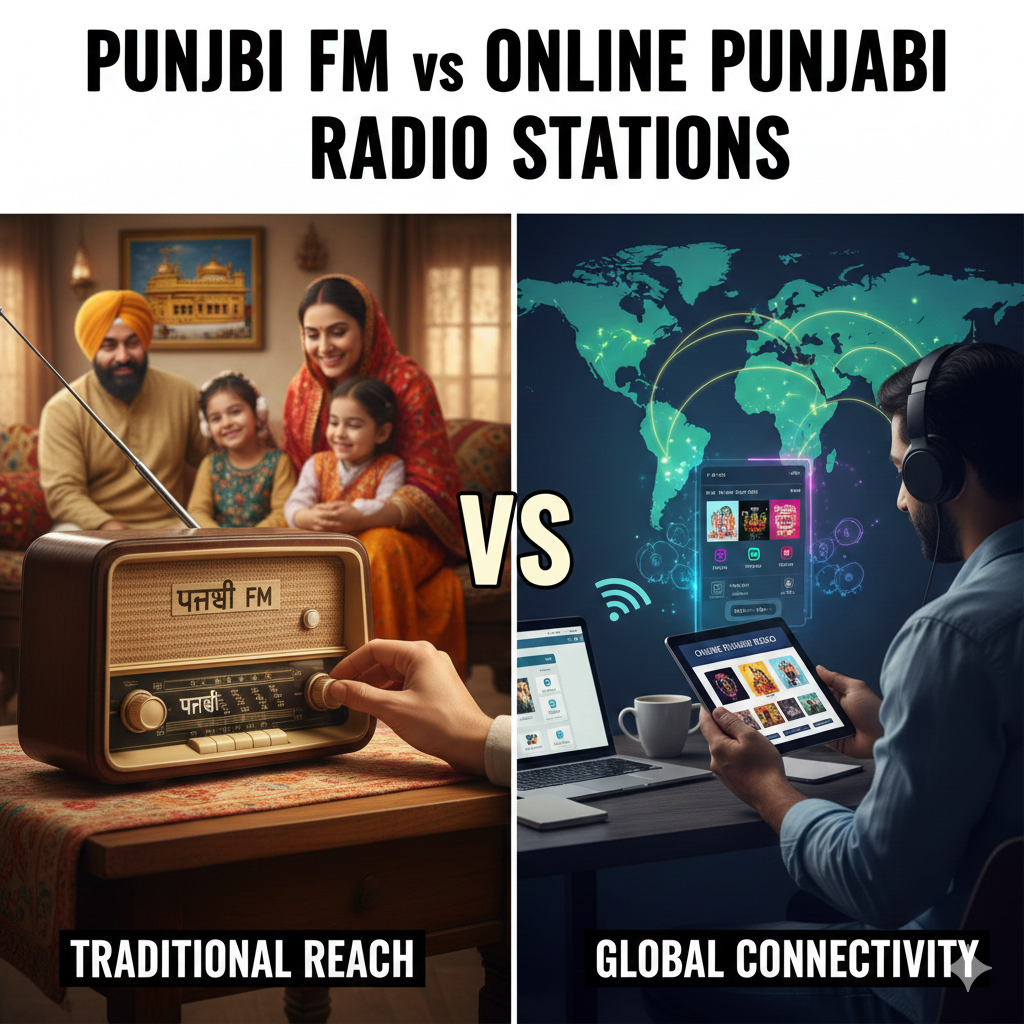 Punjabi FM vs Online Punjabi Radio Stations