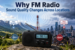 FM radio signal quality across different locations
