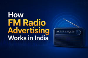 FM radio advertising in India design