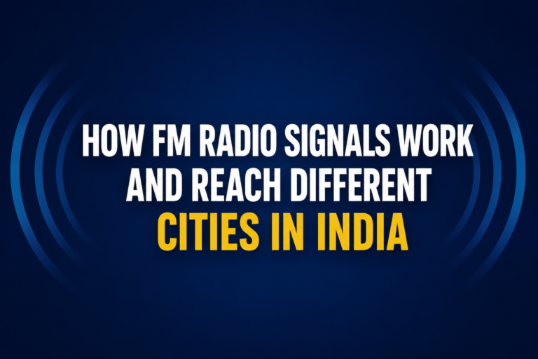 FM radio signal transmission across cities in India