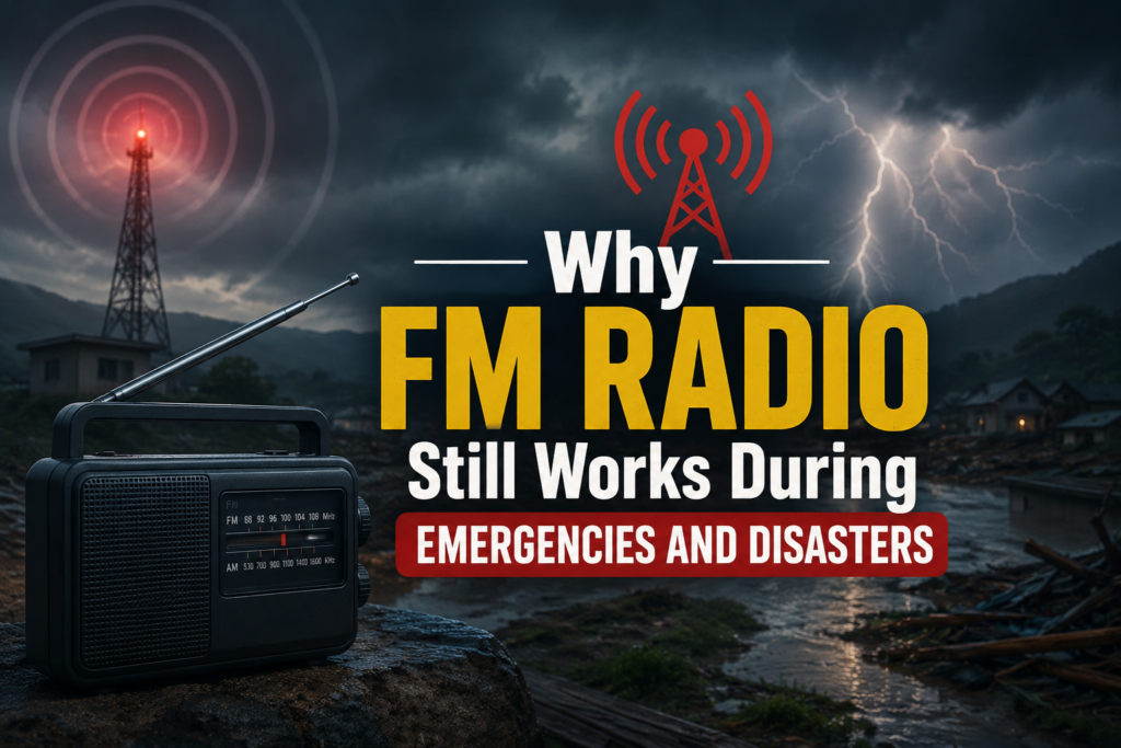 Emergency FM radio broadcast