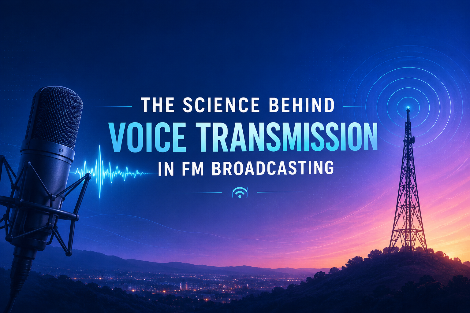 FM broadcasting voice transmission process