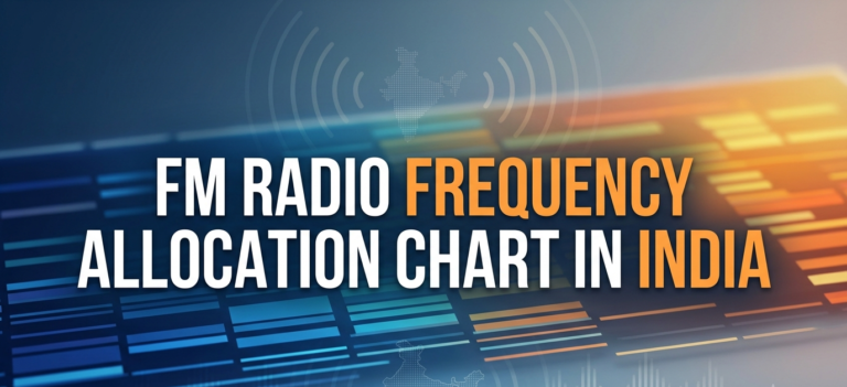 FM radio frequency allocation chart in India