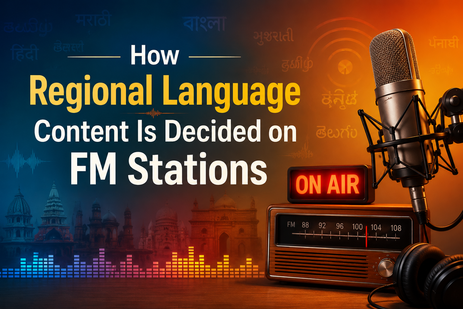 FM radio station regional language programming
