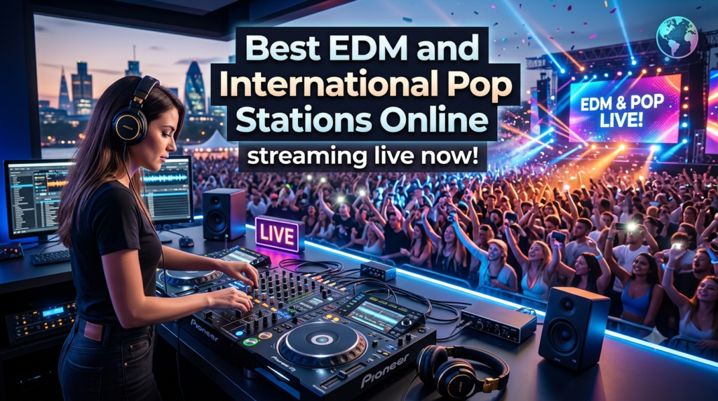 Best EDM and International Pop Radio Stations Online streaming