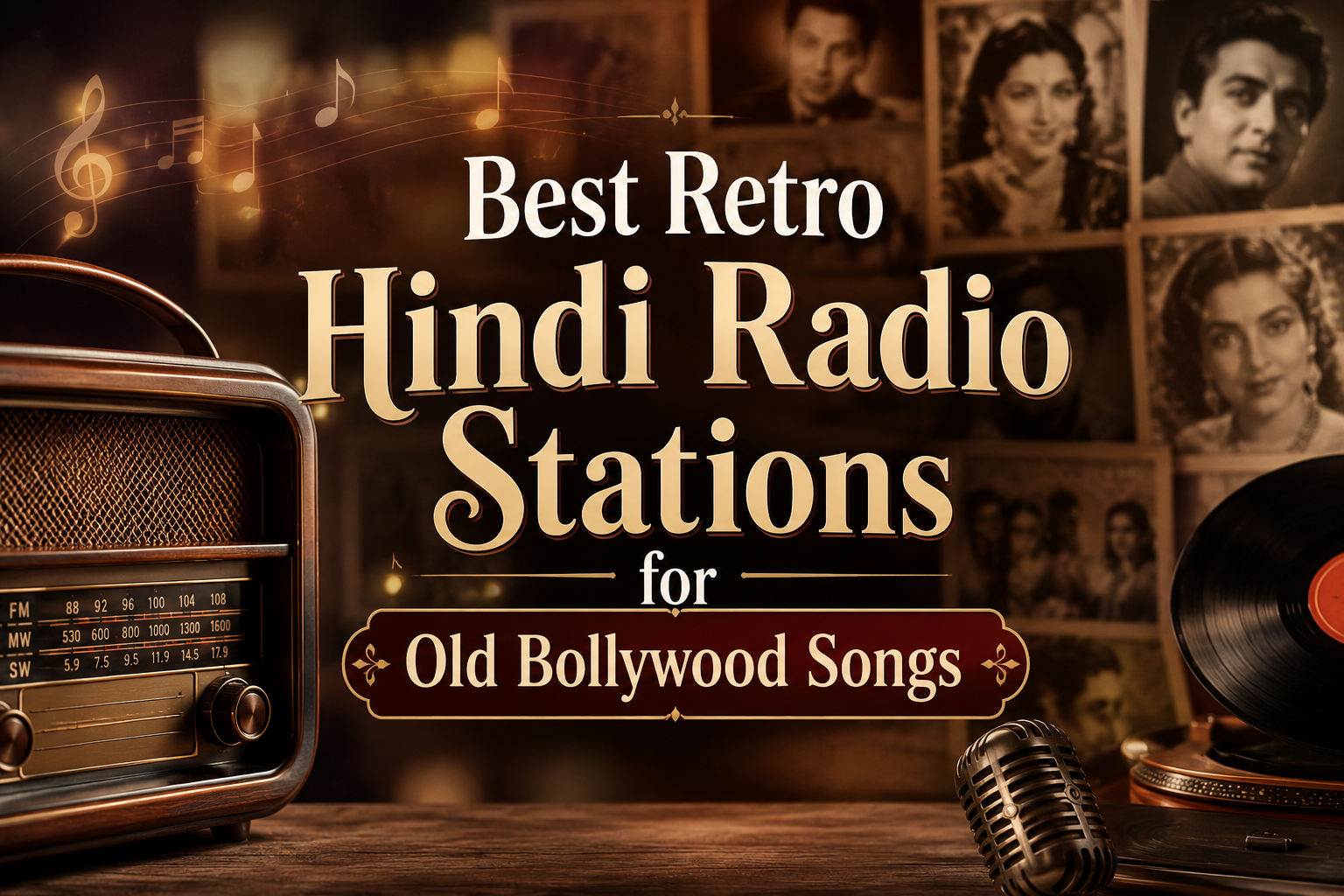Best Retro Hindi Radio Stations for Old Bollywood Songs